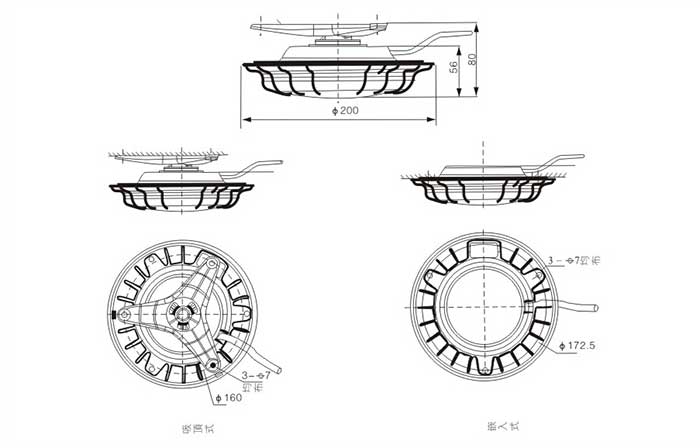 NFC9173低顶灯安装示意图